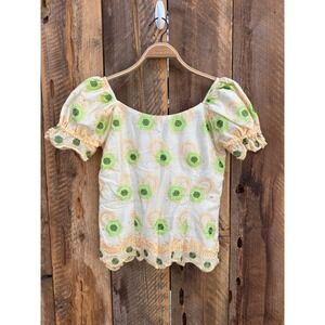 Handmade Vintage Embroidered Womens S Fairycore Woodland Forest Bride Cottage